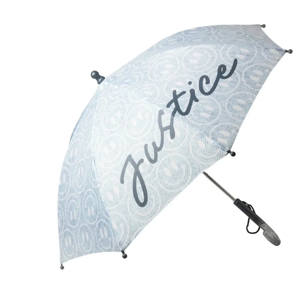Justice Blue Smiley Face Umbrella